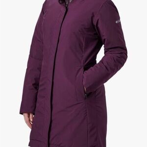 Columbia Women's Plum Purple Long Puffer Coat